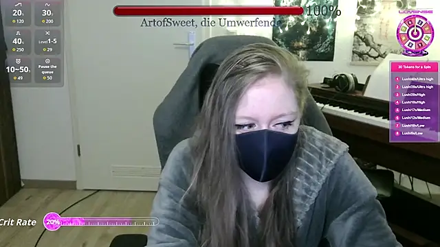 Snapshot of ArtofSweet chatting on April 14, 2026, 8:14 pm ArtofSweet online show from April 14, 2026, 8:14 pm