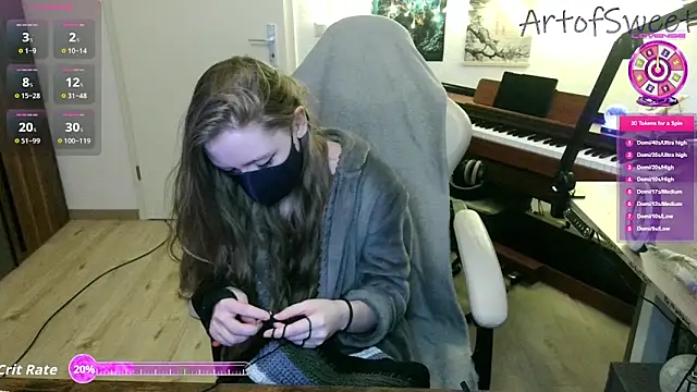 Snapshot of ArtofSweet chatting on February 16, 2026, 8:29 pm ArtofSweet online show from February 16, 2026, 8:29 pm