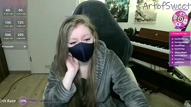 Snapshot of ArtofSweet chatting on March 10, 2026, 8:24 pm ArtofSweet online show from March 10, 2026, 8:24 pm