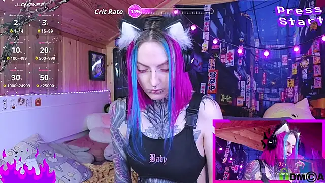 Snapshot of NekoCyber chatting on October 12, 2025, 4:58 am NekoCyber online show from October 12, 2025, 4:58 am