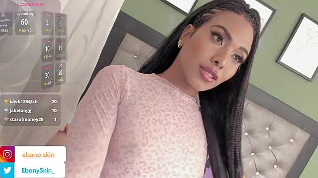 Snapshot of EbonySkin chatting on October 24, 2025, 10:14 am EbonySkin online show from October 24, 2025, 10:14 am