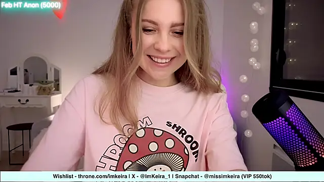 ImKeira online show from February 3, 2025, 7:42 pm