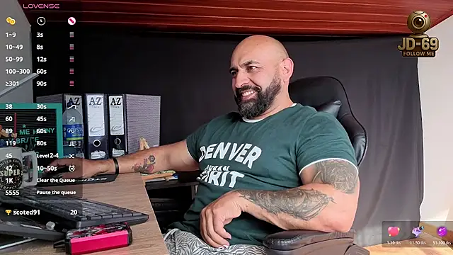 Snapshot of JD-69 chatting on November 8, 2025, 8:23 pm JD-69 online show from November 8, 2025, 8:23 pm