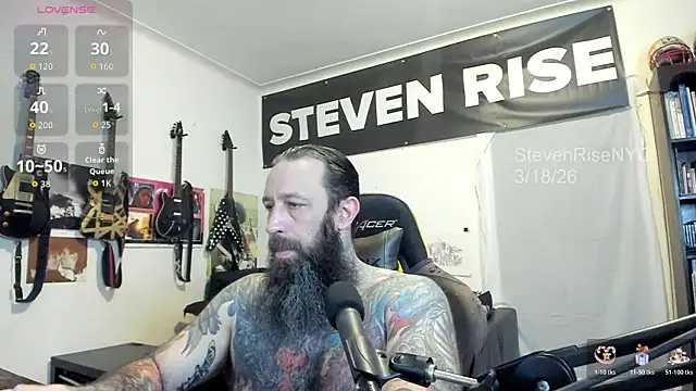 Snapshot of StevenRiseNYC chatting on March 18, 2026, 10:29 am StevenRiseNYC online show from March 18, 2026, 10:29 am