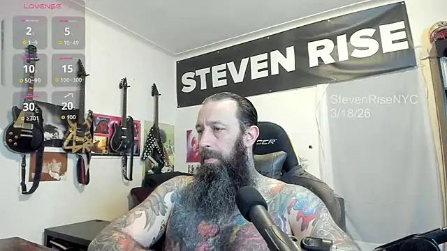 Snapshot of StevenRiseNYC chatting on March 19, 2026, 12:10 am StevenRiseNYC online show from March 19, 2026, 12:10 am