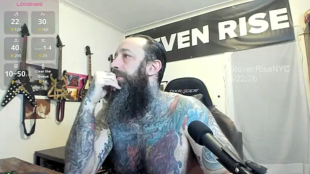 Snapshot of StevenRiseNYC chatting on March 22, 2026, 11:01 am StevenRiseNYC online show from March 22, 2026, 11:01 am