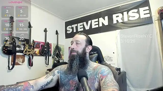 Snapshot of StevenRiseNYC chatting on March 16, 2026, 12:09 pm StevenRiseNYC online show from March 16, 2026, 12:09 pm